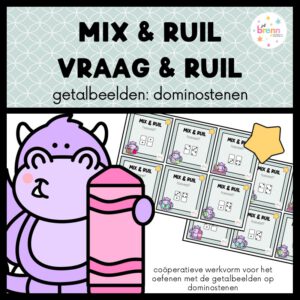 MIX VRAAG EN RUIL: GETALBEELDEN DOMINOSTENEN