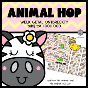 ANIMAL HOP: WELK GETAL ONTBREEKT TELRIJ TOT 1.000.000 - Licentie voor 1 klas