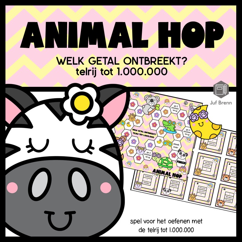 ANIMAL HOP: WELK GETAL ONTBREEKT TELRIJ TOT 1.000.000