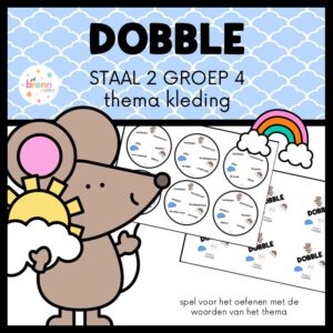 STAAL 2 DOBBLE GROEP 4 THEMA KLEDING