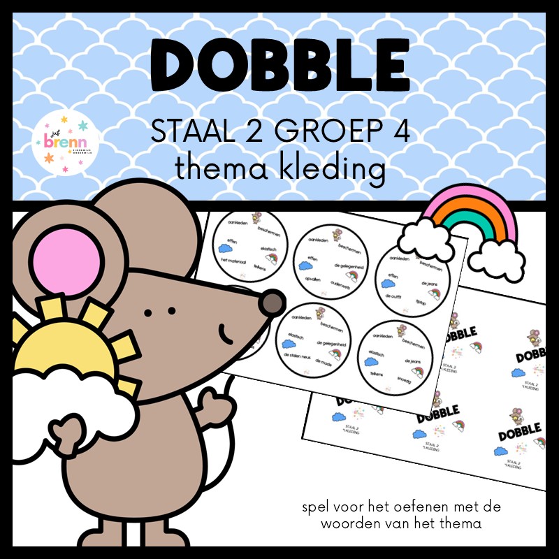 STAAL 2 DOBBLE GROEP 4 THEMA KLEDING
