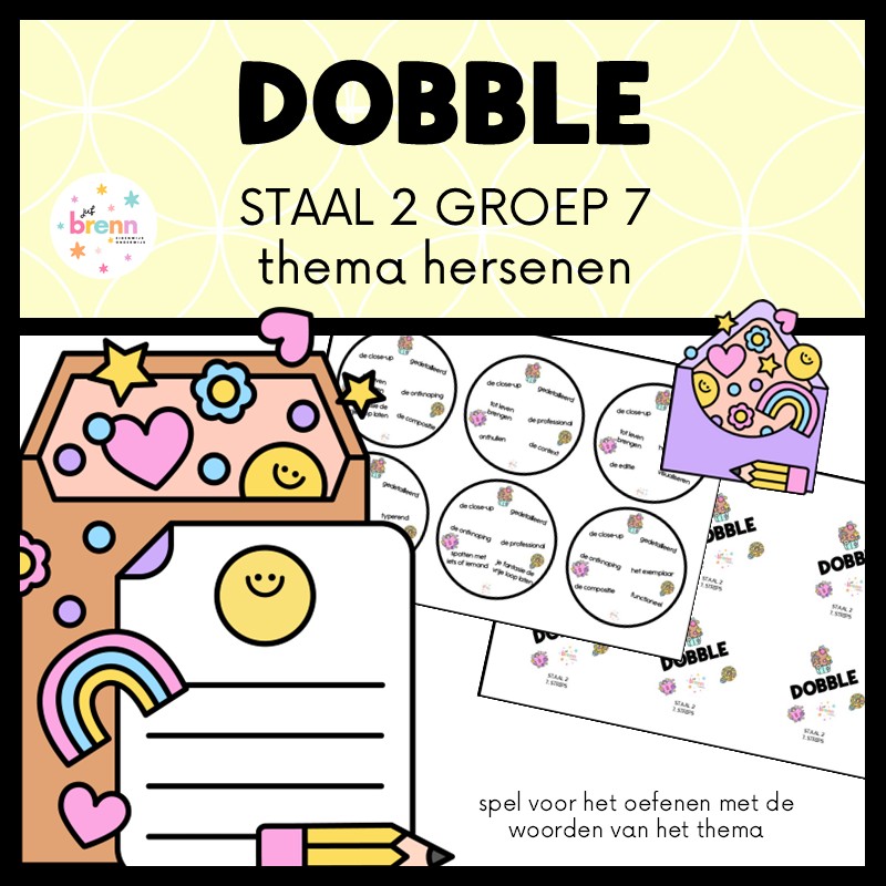 STAAL 2 DOBBLE GROEP 7 THEMA HERSENEN