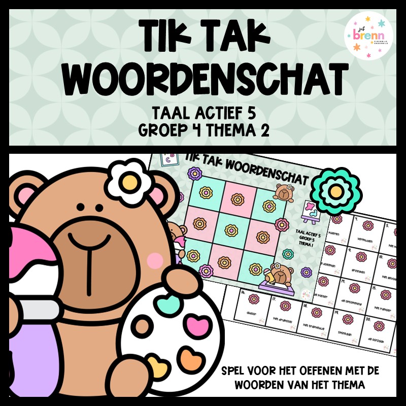 TAAL ACTIEF 5 TIK TAK WOORDENSCHAT GROEP 4 THEMA 2