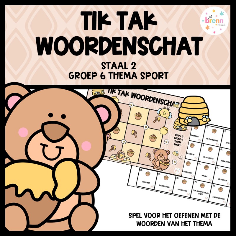 STAAL 2 TIK TAK WOORDENSCHAT GROEP 6 THEMA SPORT