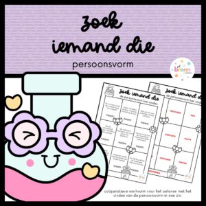 ZOEK IEMAND DIE: PERSOONSVORM