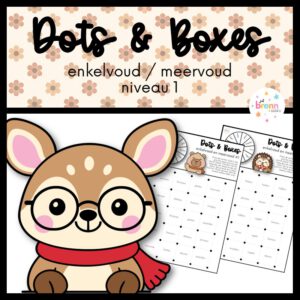 DOTS & BOXES: ENKELVOUD/MEERVOUD NIVEAU 1