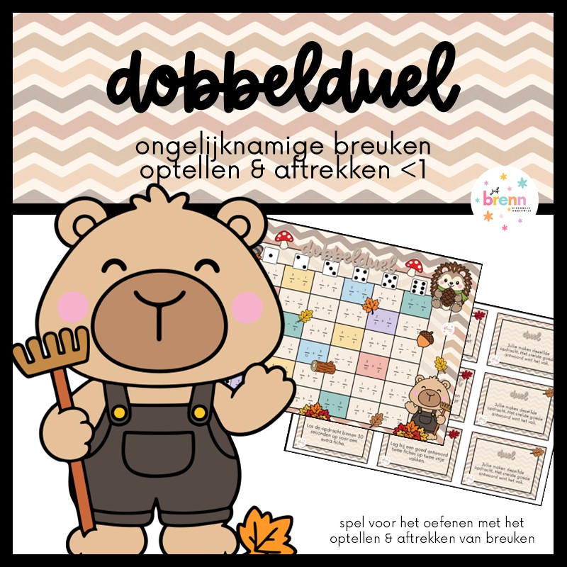 DOBBELDUEL: HERFST ONGELIJKNAMIGE BREUKEN OPTELLEN & AFTREKKEN