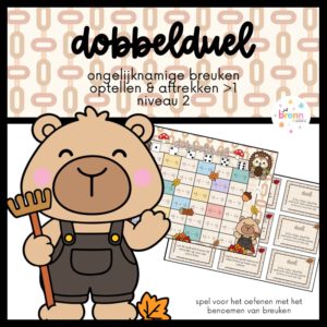 DOBBELDUEL: HERFST ONGELIJKNAMIGE BREUKEN OPTELLEN & AFTREKKEN >1 NIVEAU 2