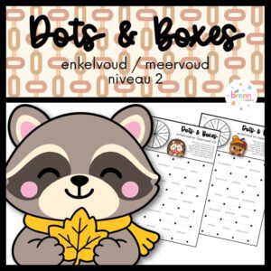 DOTS & BOXES: ENKELVOUD/MEERVOUD NIVEAU 2