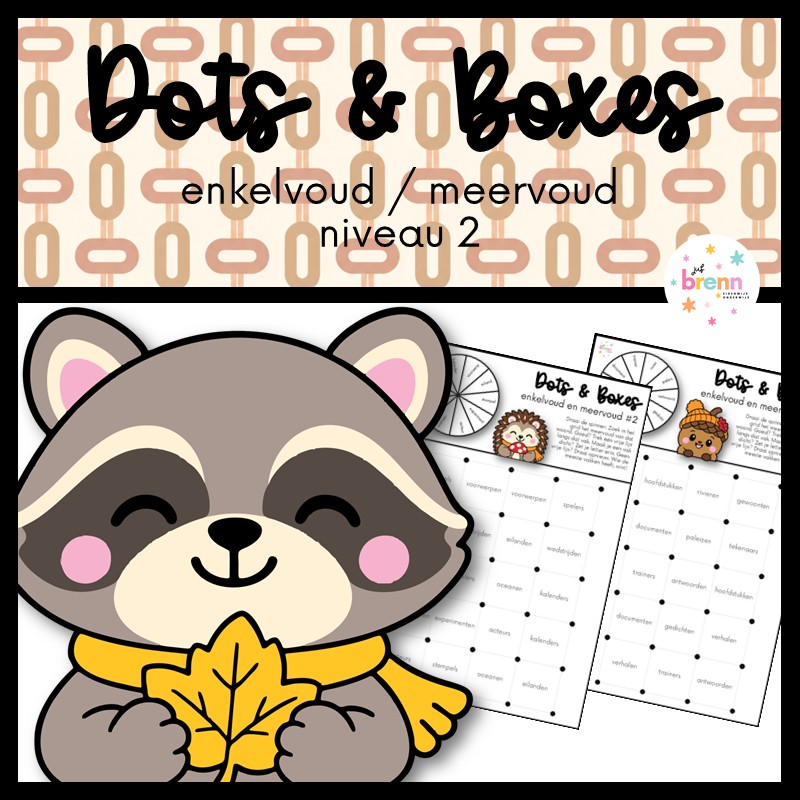 DOTS & BOXES: ENKELVOUD/MEERVOUD NIVEAU 2