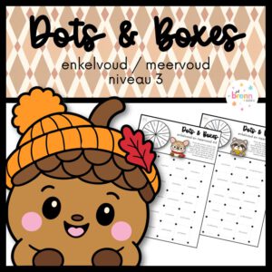 DOTS & BOXES: ENKELVOUD/MEERVOUD NIVEAU 3
