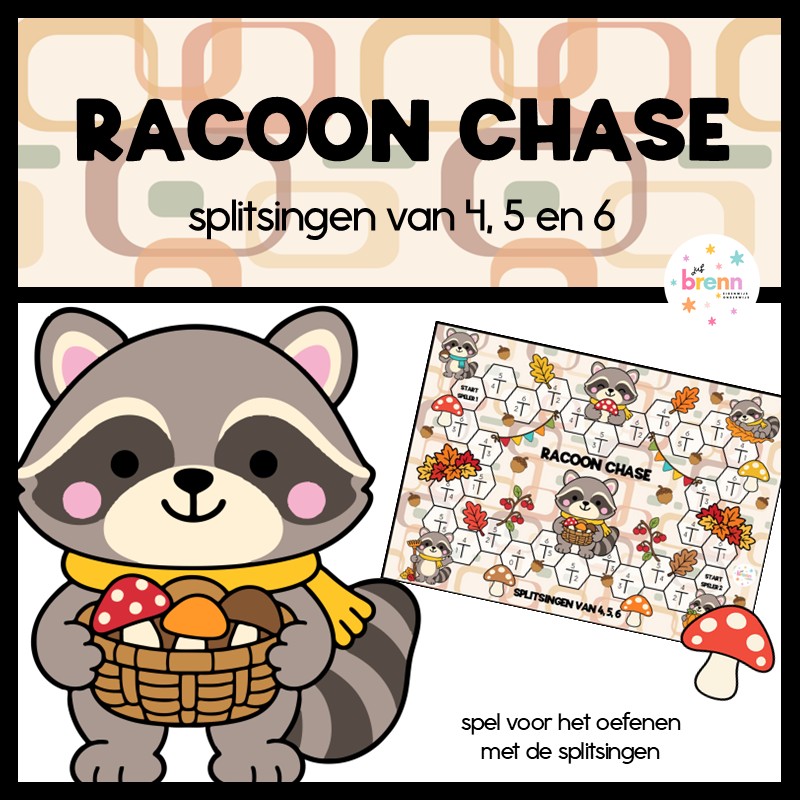 RACOON CHASE: SPLITSINGEN VAN 4, 5 & 6