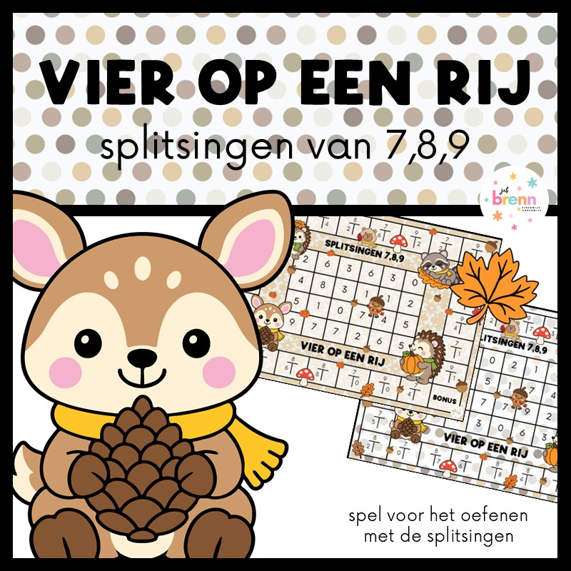 VIER OP EEN RIJ: SPLITSINGEN VAN 7, 8 & 9