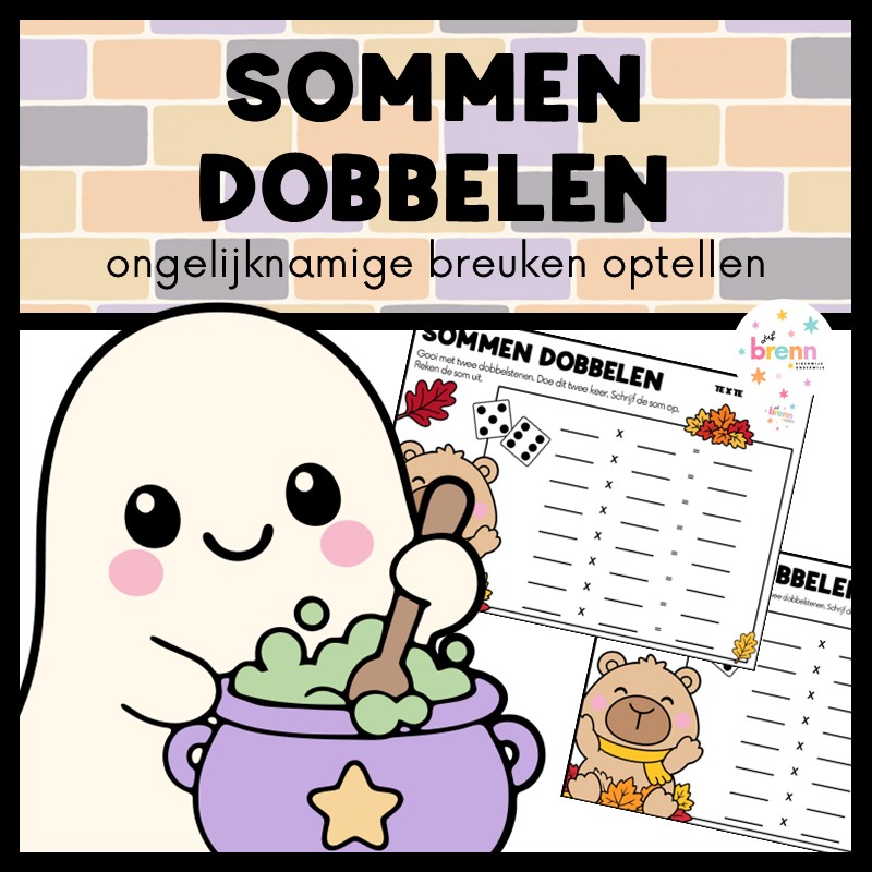 SOMMEN DOBBELEN: ONGELIJKNAMIGE BREUKEN OPTELLEN HALLOWEEN
