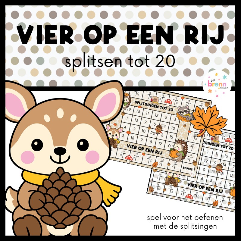 VIER OP EEN RIJ: SPLITSINGEN TOT 20