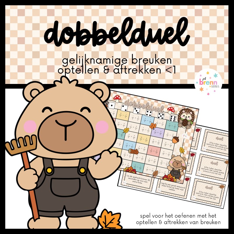 DOBBELDUEL: HERFST GELIJKNAMIGE BREUKEN OPTELLEN & AFTREKKEN