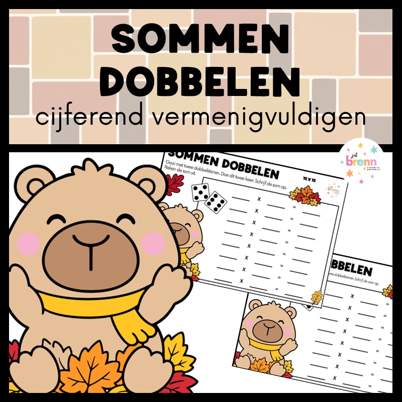 SOMMEN DOBBELEN: CIJFEREND VERMENIGVULDIGEN HERFST